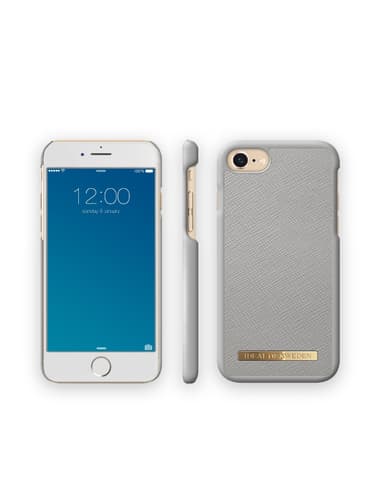 Saffiano Case iPhone 8/7/6/6S/SE Light Grey