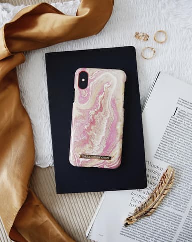 Fashion Case Galaxy S10+ Golden Blush Marble