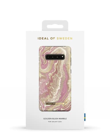 Fashion Case Galaxy S10+ Golden Blush Marble