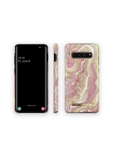 Fashion Case Galaxy S10+ Golden Blush Marble