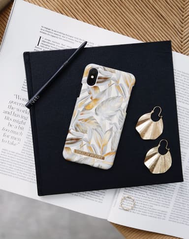 Fashion Case Galaxy S10+ Platinum Leaves