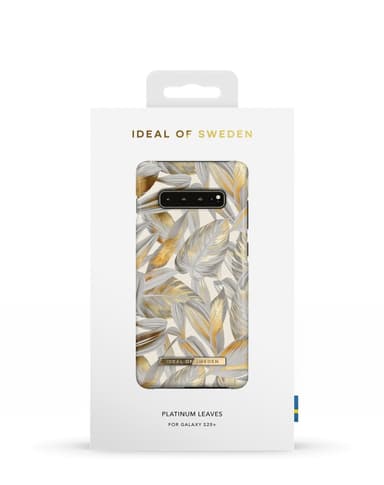 Fashion Case Galaxy S10+ Platinum Leaves