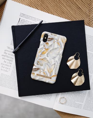 Fashion Case Galaxy S10+ Platinum Leaves