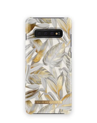 Fashion Case Galaxy S10+ Platinum Leaves