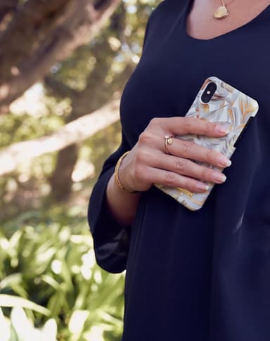 Fashion Case Galaxy S10+ Platinum Leaves
