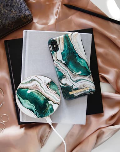 Fashion Case Galaxy S10+ Golden Jade Marble