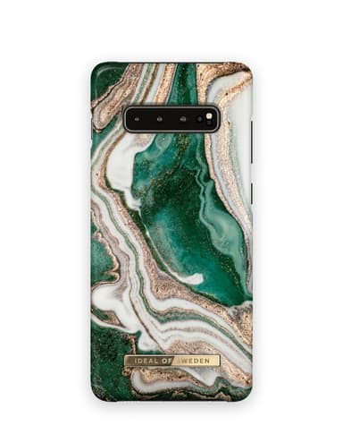 Fashion Case Galaxy S10+ Golden Jade Marble