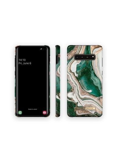 Fashion Case Galaxy S10+ Golden Jade Marble