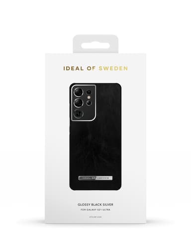 Atelier Case Galaxy S21 Ultra Glossy Black Silver