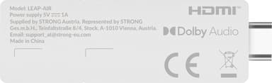 Strong Leap Air Google TV Stick 4K UHD strømmeenhet (hvit)