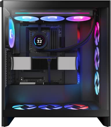 NZXT H7 Flow RGB 2024 PC-kabinett (sort)