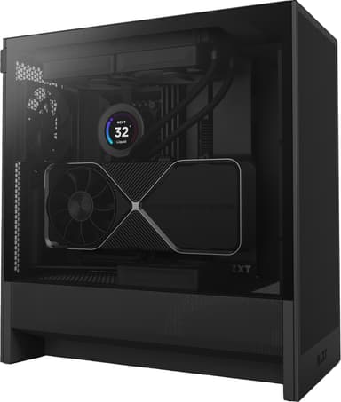 NZXT H5 Flow 2024 PC kabinett (sort)