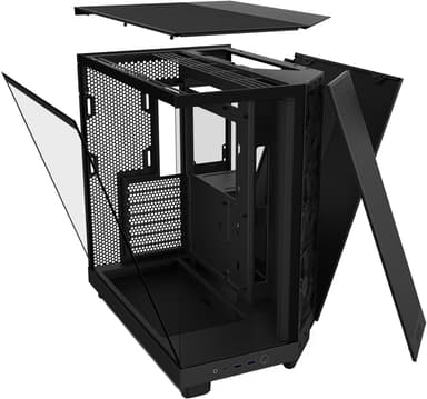 NZXT H6 Flow 2024 PC-kabinett (sort)