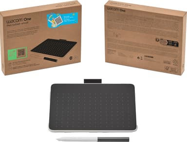 Wacom One S trådløst Mac/PC/Chromebook/Android-brett og penn