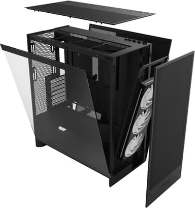 NZXT H7 Flow RGB 2024 PC-kabinett (sort)