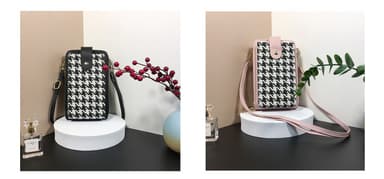 Crossbody Bag Lommebok telefonveske Sort