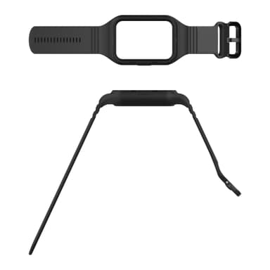 Silikon integrert klokkerem for Xiaomi Mi Band 8 Pro Sort