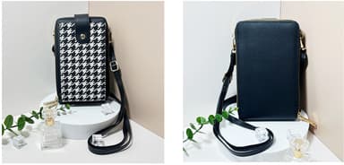 Crossbody Bag Lommebok telefonveske Sort