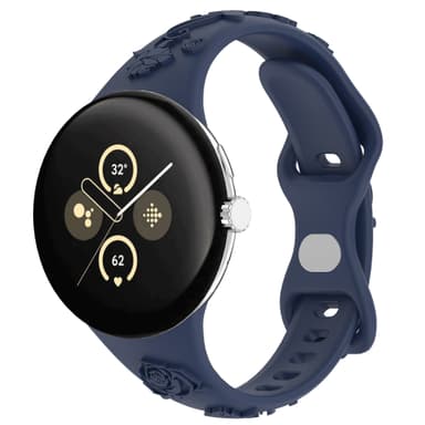 Silikonarmbånd for Google Pixel Watch 2 Blå