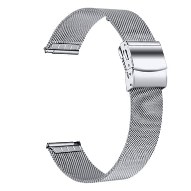 22mm klokkerem i rustfritt stål for Samsung/Huawei Sølv