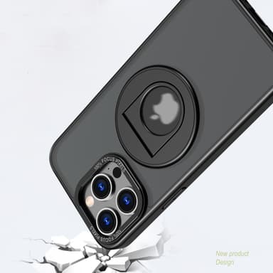 Magnetisk beskyttelsesveske med stativ for IPhone Sort  iPhone 15