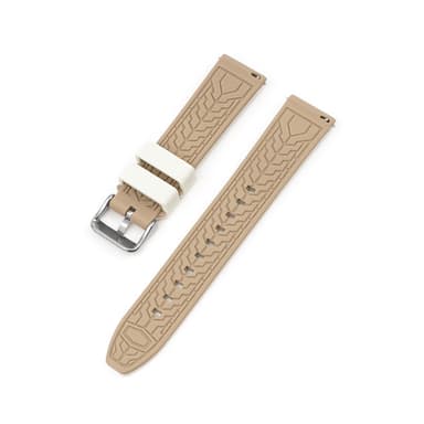 Myk silikonstropp for Omega x Swatch MoonSwatch Brun+beige