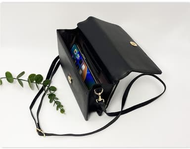 Single Skulder Crossbody Bag for kvinner Sort