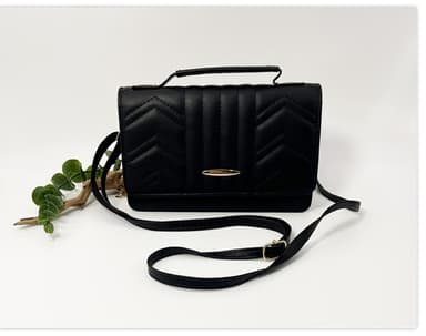 Single Skulder Crossbody Bag for kvinner Sort