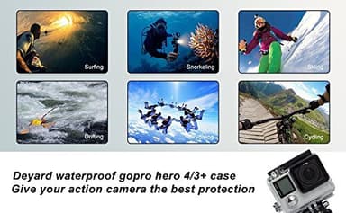 GoPro Hero 3/3+/4 vanntett deksel, gjennomsiktig