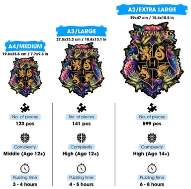 Crafthub Harry Potter puslespill (Hogwards Crest - Odditites)