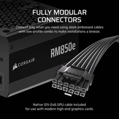 Corsair RM850e strømforsyning