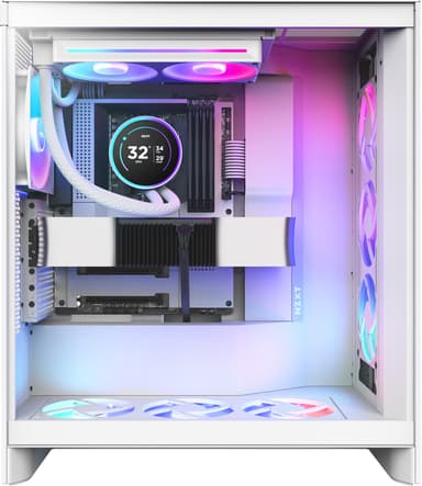 NZXT Kraken 240 Elite V2 RGB CPU vannkjøler (hvit)