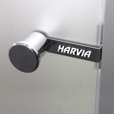 Badstudør Harvia - herdet glass, varm bronse