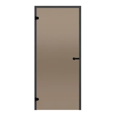 Badstudør 7x19 Harvia Black Line - varm bronse