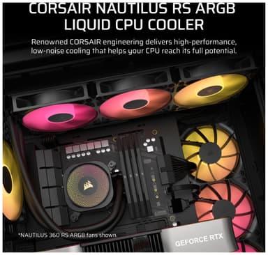 Corsair Nautilus 240mm RS ARGB CPU vannkjøler (sort)