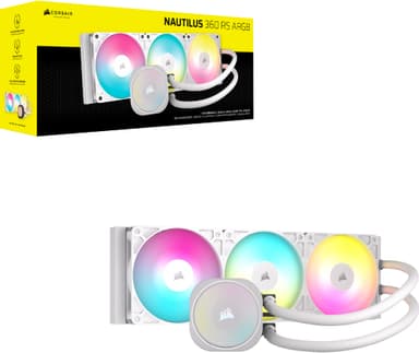 Corsair Nautilus 360mm RS ARGB CPU-vannkjøler (hvit)