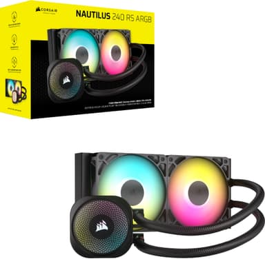 Corsair Nautilus 240mm RS ARGB CPU vannkjøler (sort)