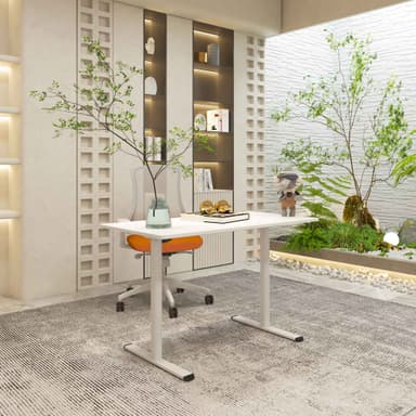 Lykke Elektrisk Hev- og Senk Skrivebord Nordic 120x60cm, Hvit