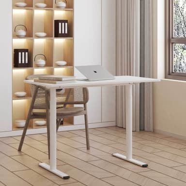 Lykke Elektrisk Hev- og Senk Skrivebord Nordic 120x60cm, Hvit