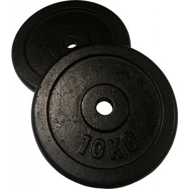 Vektplater, jern (2 x 2,5kg - 15kg) 30mm - 10 kg