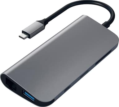 Satechi 9-in-1 USB-C hub (romgrå)