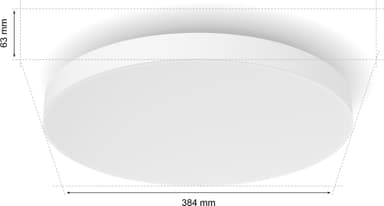 Philips Hue Datura round S taklampe 48 W