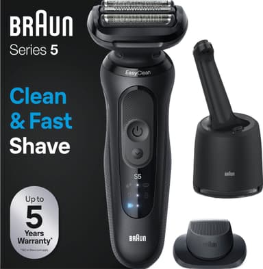 Braun Series 5 barbermaskin 52-N7200CC (sort)