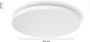 Philips Hue Datura round XL taklampe 67W
