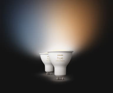 Philips Hue LED-lyspære GU10 4,2W (2-pakning)