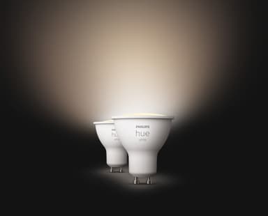 Philips Hue LED-lyspære GU10 4,2W (2-pakning)