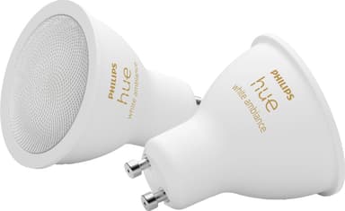 Philips Hue LED-lyspære GU10 4,2W (2-pakning)