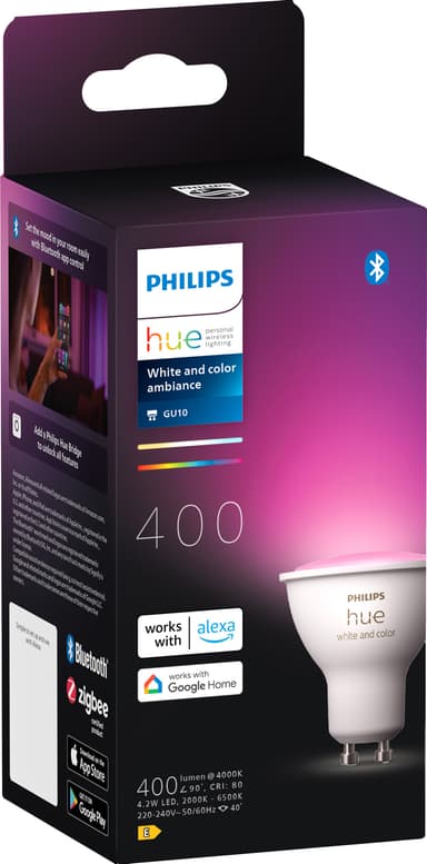 Philips Hue LED-lyspære GU10 4,2W
