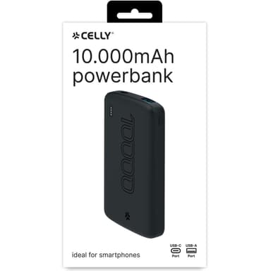 Celly PBE10000EVO PowerBank 10,5W 10 000 mAh Svart