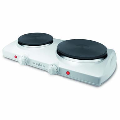Nedis Elektrisk kokeplate | Kokesoner: 2 | 2300 W | Overopphetings vern | Hvit